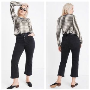 Madewell Cali Demi-Boot High waisted Cropped Jeans
